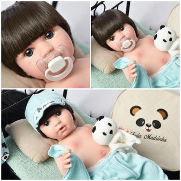 Boneca Bebê Reborn Menino 100% Silicone Realista - Milk Brinquedos - Boneca  Reborn - Magazine Luiza