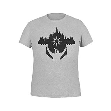 Imagem de Camiseta Estampada Dark Souls Camisa Masculina Cinza Tamanho:G