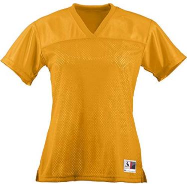 Imagem de Augusta Sportswear camiseta feminina Augusta réplica de futebol tamanho júnior, Dourado, Medium