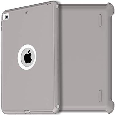 Imagem de AICase iPad 9th/8th/iPad 7th Gen Case,iPad 10.2 2019/2020/2021 Case,Heavy Duty Shockproof Triple Layer Defense for New Apple iPad 7th/8th/9th Generation 10.2-inch 2019/2020 2021 Release(Gray)
