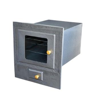 Imagem de Forno Fogão A Lenha Com Cinzeiro Frente De Vidro N°4 Dragão