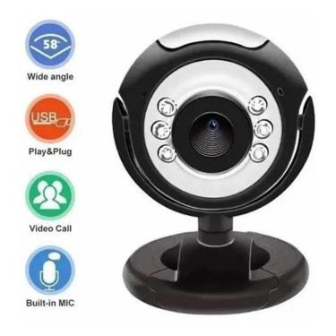 Imagem de Webcam Câmera Hd 720p 6 Leds Microfone Visão Noturna Ley-53