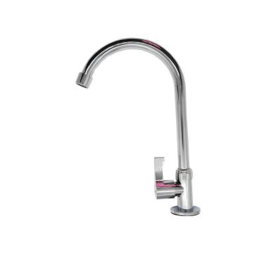 Imagem de Torneira De Cozinha Simples Mesa Pia Metal Cromado Arejador