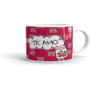 Imagem de Canequeiro Store Amor da Minha Vida Caneca de Porcelana Personalizada, Multicor, 10 x 10 x 10 cm