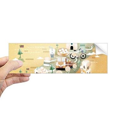 Imagem de DIYthinker Beautiful Islead Taiwan Adesivo retangular para janela de notebook