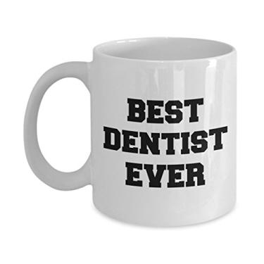 Imagem de Best Dentist Ever – Presentes para dentistas – Caneca de café dentista – Ideia exclusiva de presentes de cerâmica
