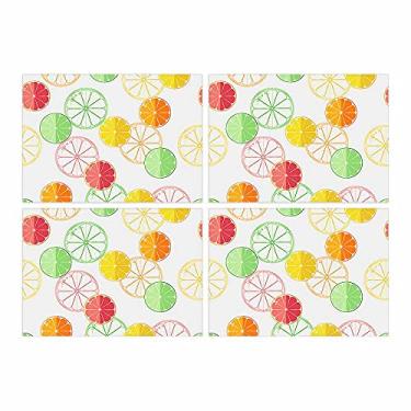 Imagem de Jogo Americano Citrus Br 4 Peças 30x40 Base Emborrachada