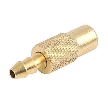 Imagem de X AUTOHAUX 6,5 mm Adaptador Air Chuck Pneu Inflador de Pneu Chupeta Compressor Bomba Acessórios Tom Ouro para Veículo