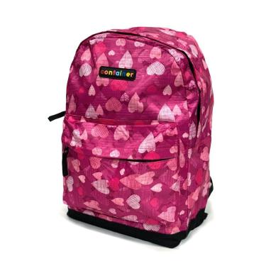 Imagem de Mochila G Juvenil Feminina Container Rosa Coração