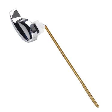 Imagem de Generic Puxador de vaso sanitário de descarga de substituição Reparação de metal Durável Puxador de vaso sanitário Puxador de descarga para banheiro, Frente Reta 17x3cm