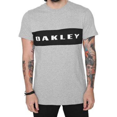 Imagem de Camiseta Oakley Sport Tee Masculina Cinza Claro