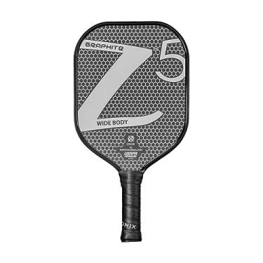 Imagem de ONIX Raquete de Pickleball Graphite Z5 (face de fibra de carbono grafite com superfície de textura áspera, aderência confortável e núcleo de favo de mel Nomex para toque, controle e energia), branca