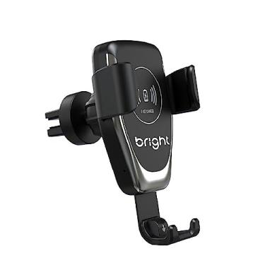 Imagem de Bright, Carregador sem Fio Veicular com Suporte 2 em 1, Suporte com 3 Posições, Ajuste de Posição, Entrada - 5V / 9V, Potência Máxima 18W, Saídas - 10W / 5W e 7,5W, Mantém Seu Celular Sempre Carregado