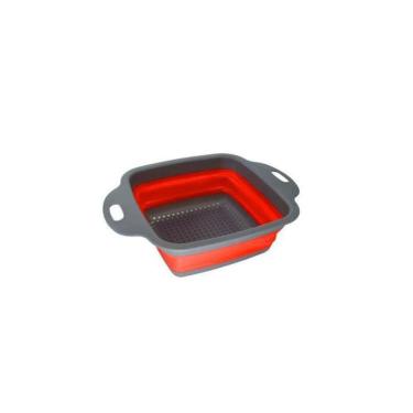 Imagem de Escorredor De Macarrão, Salada E Alimentos Retrátil Silicone