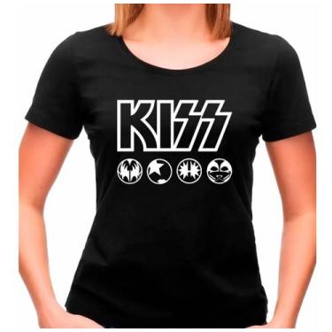 Imagem de Camiseta Kiss Babylook Banda Show Rock Tour Feminina - Semprenaluta