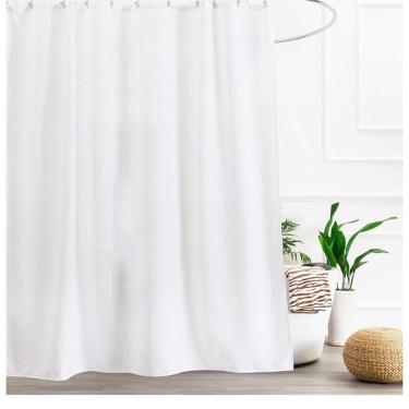 Imagem de Cortinas impermeáveis de chuveiro de tecido de poliéster com ganchos Anima