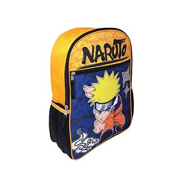 Imagem de Bioworld Mochila Naruto de 40,6 cm com 1 bolso frontal