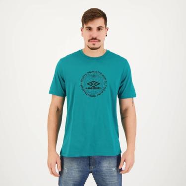 Imagem de Camiseta Umbro Change The World Verde-Masculino