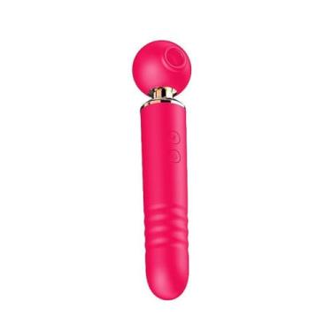 Imagem de Vibrador Varinha Mágica Sugador Clitóris Ponto G Vai e Vem 3 em 1 USB - Possui 10 Modos de Dedilhar e 10 Modos de Sobe e Desce, Com 10 Modos de Pulsação (Rosa Pink)