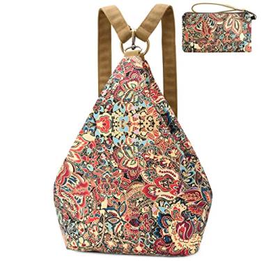 Imagem de Mochila feminina premium Black Butterfly, estilo boêmio, casual, moderna, leve e pequena, Small