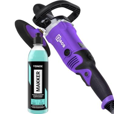 Imagem de Politriz Rotativa 220V - 6'' 1650w Eletrica Zacs + Maquiador Automotivo Makker Vonixx