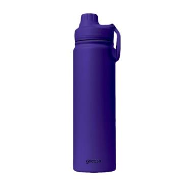 Imagem de Gocase Garrafa Fresh Térmica Para Água em Aço Inoxidável, Bebida Quente por até 12hrs ou Fria por até 24hrs - 650ml (Roxo)