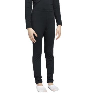 Imagem de Calça Térmica Infantil Segunda Pele Thermo Fine Preta-Unissex