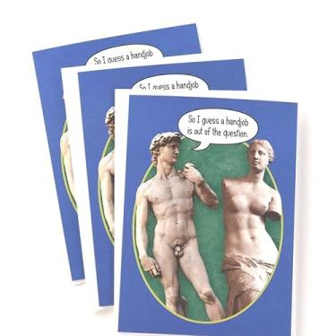 Imagem de SHADE TREE GREETINGS Cartão engraçado de aniversário adulto (12,7 cm x 17,8 cm) por Smart Alex | Pacote com 3 + 3 envelopes (Real Work of Art)