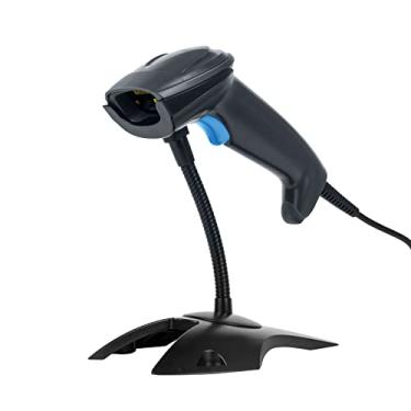 Imagem de OBZ Scanner de código de barras 1D 2D com suporte, leitor de código QR portátil com fio USB suporta digitalização de tela, leitor de código de barras de imagem CMOS automático portátil para loja,