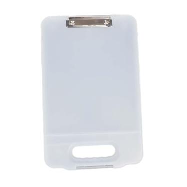 Imagem de menolana Prancheta com armazenamento de enfermagem área de transferência de alta capacidade a4 pasta de armazenamento prático para escritório em casa advogado, branco