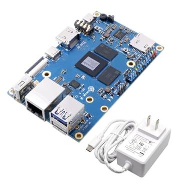 Imagem de Orange Pi Computador de placa única Rockchip RK3588S 8 Core 64 bits de 5 4GB, placa de desenvolvimento de fonte aberta de frequência de 2,4 GHz, Run Orange Pi OS, Android (Pi 5 4 GB + 5 V4 A tipo C)