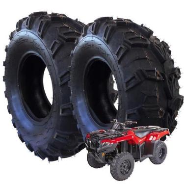 Imagem de Par Pneus Traseiro Moto Quadriciclo Fourtrax Honda 24x10-11 - RX TIRES