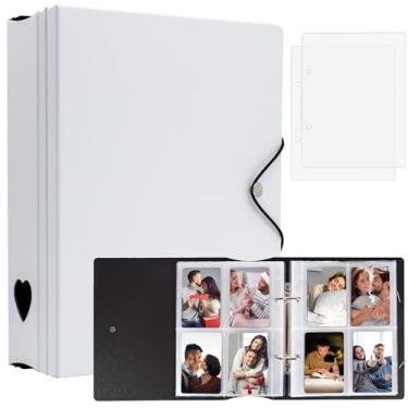 Imagem de Álbum de fotos com 200 bolsos para Fujifilm Instax Mini 11 12 9 8+ 8 7+ filme LiPlay, fichário para impressora fotográfica Polaroid SnapTouch PIC-300 Z2300, livro de fotos 2x3 para cartão Kpop