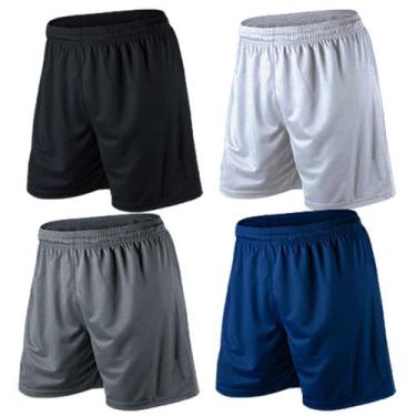 Imagem de 4 Shorts Jogador Calção Sunga, Elástico Na Cintura E Cordão - T Esport