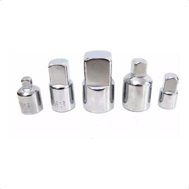 Imagem de Adaptadores Soquetes Cromo Vanadium 5 Peças 1/4 3/8 1/2 3/4 - EDA