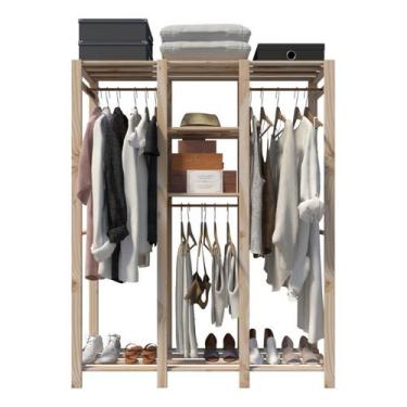 Imagem de Organizadores Estante Vertical Organizadora Multiuso Em Madeira - Tech