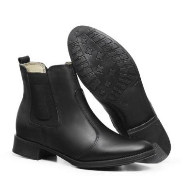 Imagem de Bota couro legitimo montaria  + bone bordado - PANTANEIRO, Preto, 40