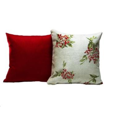 Imagem de Capas para Almofadas 50x50 Estampa Floral Conjunto 2 Peças - Nallu Dec