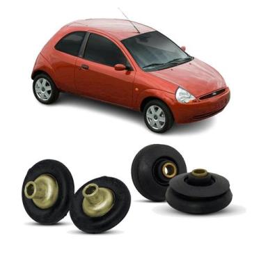 Imagem de 4 Kit Calço Superior Mola Amortecedor Dianteiro Traseiro Ford Ka 1997 