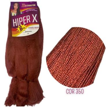 Imagem de Cabelo Jumbo Jumbão Hiper X Ruivo 350 Kanekalon Tranças Braids Box Ori