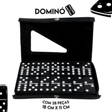 Imagem de Jogo De Domino Profissional De Osso Preto - Nybc
