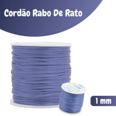 Imagem de Fio De Seda Lilás Escuro - Cordão Rabo De Rato 1mm - Nybc
