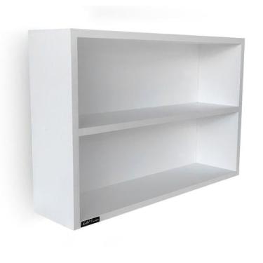 Imagem de Nicho Baixo Decorativo Prateleira em Mdf Branco 60 X 40 - Genus Móveis