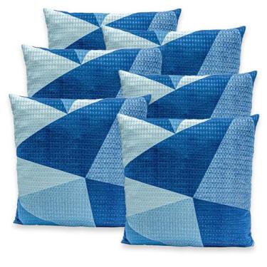 Imagem de Kit 6 Capas de Almofadas Estampadas Piquet Favinho 40x40 C/ Zíper Lind