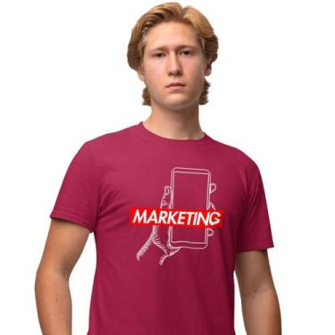 Imagem de Camisa Camiseta Masculina Estampada Supreme Marketing 100% Algodão Fio