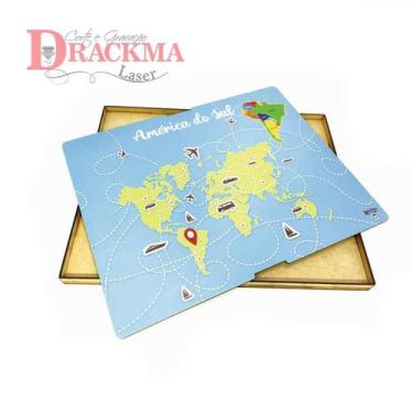 Imagem de Caixa para Mapa da América do Sul - Drackma