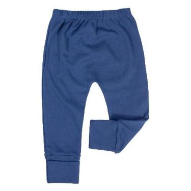 Imagem de Calça para Bebê Em Suedine Com Pé Reversível Azul - Era Uma Vez, Azul,