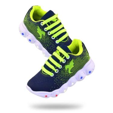 Imagem de Tenis Infantil Led Masculino - Infinitty, Marainho, Amarelo, Limão, 27