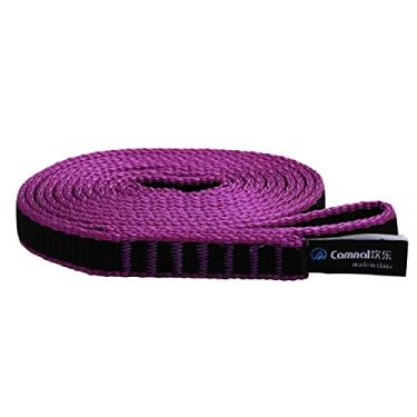 Imagem de CAMNAL 16 mm Nylon Sling Runner 22KN (2,195.4 kg) estilingue de escalada 24 pol/60 cm, 30 in/80 cm, 47in/120 cm, 60 in/150 cm, 71in/180 cm pacote 1/2/3 (pacote com 1 pacote de 120 cm, roxo)