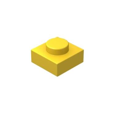 Imagem de Classic Yellow Plates Bulk, Yellow Plate 1x1, Building Plates Flat 200 Piece, Compatible with Lego Parts and Pieces: 1x1 Yellow Plates(Color: Yellow)